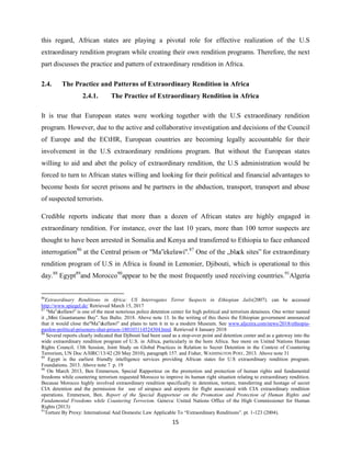 Extraordinary Rendition Map Extraordinary Rendition and Extraterritorial State Obligations in the ...