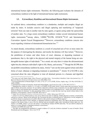 Extraordinary Rendition Map Extraordinary Rendition and Extraterritorial State Obligations in the ...