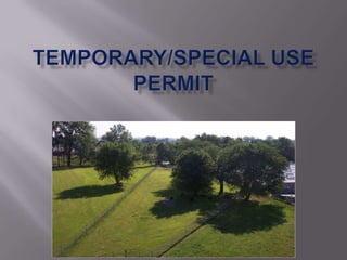 Temporary/specialuse permit 