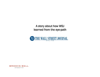 A story about how WSJ
learned from the eye-path
 
