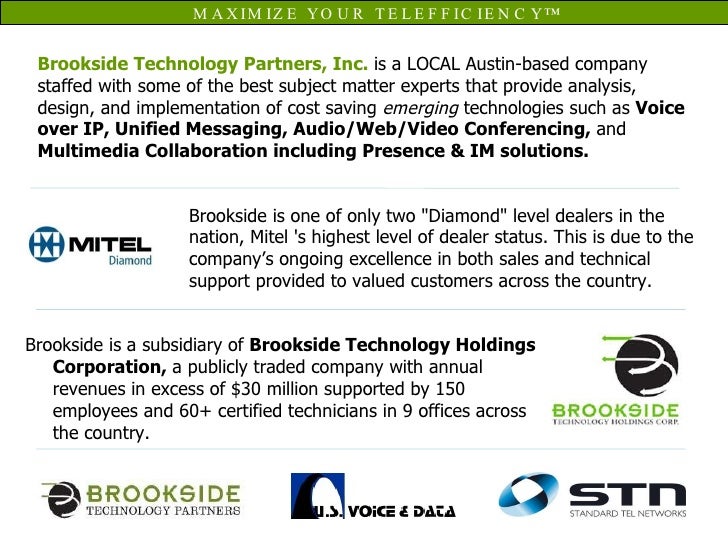 Brookside Company Overview