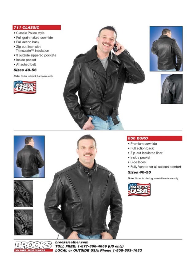 Brooks 711 leather jacket Clearance