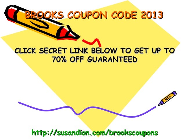 brooks coupon code
