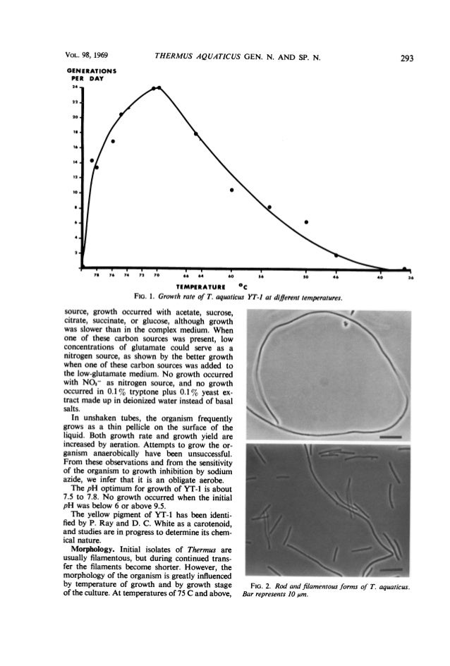 Thermus aquaticus gen. n. and sp. n., a nonsporulating extreme thermo…