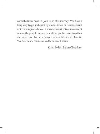 Broom & Groom - co author Kiran Bedi and Pavan Choudary
