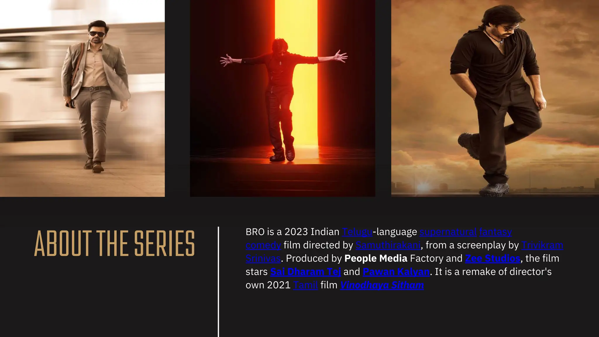 Presentation on the South Indian Movie BRO | PPT