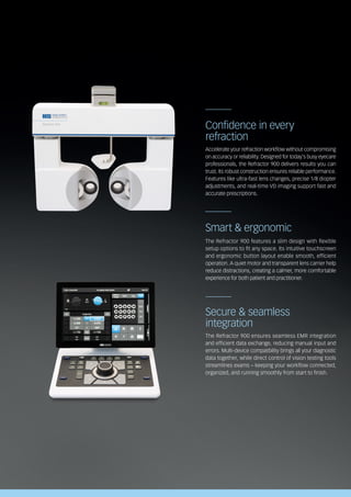 Haag-Streit Refractor 900 product brochure | PDF