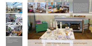 Künstlerinnen und Künstler, Desig-
nerinnen und Designer sowie Firmen
und Institutionen nutzen gerne zeit.
areal.räume für ihre Atelier- und
Inszenierungsarbeit, für originelle
Ausstellungen und Produktpräsenta-
tionen. Das zeit.areal mit seinen Ge-
schichtsspuren gibt atmosphärisch
einzigartigen Raum.
Facts
// 15 Räume zwischen 40 und 200 m2
mit verschiedenen Raumhöhen
von 2,80 m bis 18 m im Jahrhundert-
und Industrieflair
4747
 