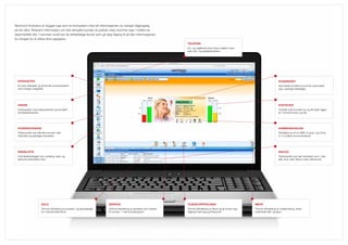 NextCom Evolution er bygget opp som et kortsystem med all informasjonen du trenger tilgjengelig
på ett sted. Relevant informasjon om den aktuelle kunden du jobber med, kommer opp i midten av
skjermbildet ditt. I rammen rundt har du lettfattelige ikoner som gir deg tilgang til all den informasjonen
du trenger for å utføre dine oppgaver.
                                                                                                                        telefoni
                                                                                                                        Inn- og utgående (man./auto.) telefoni med
                                                                                                                        sett over- og opptaksfunksjon.




  produkter                                                                                                                                                                                   kundekort
  Et unikt, fleksibelt og dynamisk produktsystem                                                                                                                                              Nytt/neste kundekort kommer automatisk
  med mange muligheter.                                                                                                                                                                       opp i planlagt rekkefølge.




  ordre                                                                                                                                                                                       StatiStikk
  Ordresystem med statusoversikt og komplett                                                                                                                                                  Oversikt over hvordan du og ditt team ligger
  hendelseshistorikk.                                                                                                                                                                         an i forhold til krav og mål.




  kundedatabaSe                                                                                                                                                                               koMMunikaSjon
  Totaloversikt over alle dine kunder med                                                                                                                                                     Håndterer en-til-en SMS, E-post, Live Chat
  historiske og planlagte hendelser.                                                                                                                                                          m. fl. (unified communication).




  ringeliSte                                                                                                                                                                                  dialog
  Unik listeplanlegger som avdeling, team og                                                                                                                                                  Totaloversikt over alle hendelser som f. eks.
  personer skal jobbe med.                                                                                                                                                                    tele, sms, mail, tilbud, ordre, faktura etc.




                       Salg                                              ServiCe                                        tilbud/oppfølging                                 Møte
                       Trinnvis håndtering av produkt- og tjenestesalg   Trinnvis håndtering av tjenester som utføres   Trinnvis håndtering av tilbud og all annen opp-   Trinnvis håndtering av møtebooking, enten
                       for minimal tidsforbruk.                          for kunde – f. eks kundesupport.               følging til rett dag og tidspunkt.                individuelt eller i gruppe.
 