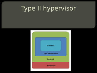 Type II hypervisor
 