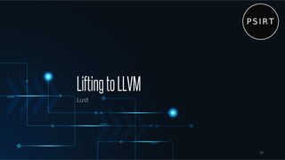 LiftingtoLLVM
Lust
52
 