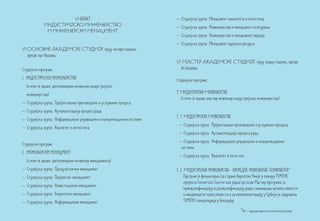 VI област                                      – Студијска група: Менаџмент квалитета и логистика
            ИНДУСТРИЈСКО ИНЖЕЊЕРСТВО                                 – Студијска група: Инжењерство и менаџмент осигурања
             И ИНЖЕЊЕРСКИ МЕНАЏМЕНТ
                                                                     – Студијска група: Инжењерство и менаџмент медија
                                                                     – Студијска група: Менаџмент људских ресурса
VI ОСНОВНЕ АКАДЕМСКЕ СТУДИЈЕ трају четири године,
   вреде 240 бодова.
                                                                     VI МАСТЕР АКАДЕМСКЕ СТУДИЈЕ трају једну годину, вреде
Студијски програм:                                                     60 бодова.
1. ИНДУСТРИЈСКО ИНЖЕЊЕРСТВО                                          Студијски програм:
  (стиче се звање: дипломирани инжењер индустријског
  инжењерства)                                                       1. Индустријско Инжењерство
                                                                        (стиче се звање: мастер инжењер индустријског инжењерства)
– Студијска група: Пројектовање производних и услужних процеса
– Студијска група: Аутоматизација процеса рада
                                                                     1. 1. Индустријско Инжењерство
– Студијска група: Информационо управљачки и комуникациони системи
                                                                      – Студијска група: Пројектовање производних и услужних процеса
– Студијска група: Квалитет и логистика
                                                                      – Студијска група: Аутоматизација процеса рада
                                                                      – Студијска група: Информационо управљачки и комуникациони
Студијски програм:
                                                                       системи
2. ИНЖЕЊЕРСКИ МЕНАЏМЕНТ
                                                                      – Студијска група: Квалитет и логистка
  (стиче се звање: дипломирани инжењер менаџмента)
– Студијска група: Предузетнички менаџмент                           1. 2. Индустријско инжењерство - напредне инжењерске технологије*
– Студијска група: Пројектни менаџмент                                     Програм је финансиран од стране Европске Уније у оквиру ТЕМПУС
                                                                           пројекта Conversion Courses као један од осам Мастер програма за
– Студијска група: Инвестициони менаџмент
                                                                           преквалификацију и доквалификацију ради смањивања незапослености
– Студијска група: Енергетски менаџмент                                    и неадекватне запослености а за имплементацију у Србији је задужена
– Студијска група: Информациони менаџмент                                  ТЕМПУС канцеларија у Београду.

                                                                                                           *ЕН – акредитовано на енглеском језику
 