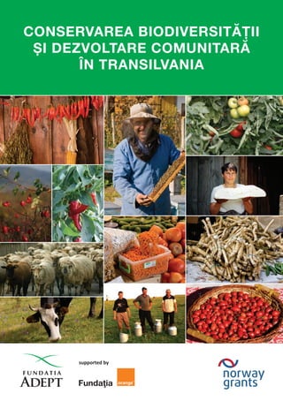 Conservarea biodiversității
și dezvoltare comunitară
în Transilvania
supported by
 