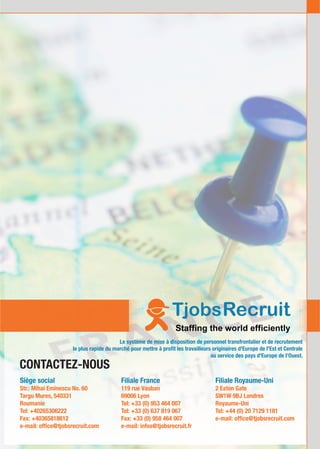 TjobsRecruit, système de mise à disposition et recruitment de personnel tr…