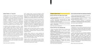 23
A D M I T E R E A L A U A U I M
UAUIM scoate la concurs, în fiecare an, locuri de studii
subvenţionate şi locuri de studii cu taxă. Admiterea
se desfăşoară în luna iulie/septembrie pentru toate
programele şi specializările. Facultatea de Arhitectură
(română / engleză), Facultatea de Urbanism și
Facultatea de Arhitectură de Interior organizează
concursul de admitere în București, iar specializările
Conservare şi Restaurare de Arhitectură respectiv
Urbanism și Amenajarea Teritoriului la sediul din Sibiu.
La examenul pentru programele de licență / licență
și master integrat proba diferă în funcție de profilul
unității academice alese de viitorul student. Nota de
admitere la Facultatea de Arhitectură și Facultatea de
Arhitectură de Interior reprezintă rezultatul testului la
desen (80%), nota obținută la examenul de bacalaureat
(20%). La Facultatea de Urbanism nota de admitere
reprezintă rezultatul testului de creativitate și logică
(66,7%) și nota obținută la examenul de bacalaureat
(33,3%). Nota minimă de admitere este 6.00.
La examenul pentru programele de master din cadrul
Facultății de Urbanism, calculul mediei se va face după
următoarea formulă: proba scrisă (80%), nota examen
de licență (20%).
http://www.uauim.ro/admitere/
Pentru cetăţenii români, concursul de admitere constă
într-o unică probă de desen (desen liber şi desen tehnic),
probă care va testa perceperea spaţială, creativitatea,
imaginaţia dar şi cultura generală de specialitate şi
capacitatea de reprezentare geometrică în plan şi în spaţiu.
Admiterea la Programul cu predare în limba engleză se
va susţine în limba engleză şi va presupune şi un test
eliminatoriu de competenţe lingvistice. Testul nu este
obligatoriu pentru candidaţii care au obţinut unul din
următoarele certificate de competenţă lingvistică: FCE
(nivel B2), CAE (nivel C1), CAMBRIDGE PROFICIENCY
(nivel C2), TOEFL, IELTS minim nivel 5 (nivel B2), ECL
(nivel B2, C1, C2), FIDES (nivel B2, C1, C2).
Cetăţenii străini care aplică pentru admitere la studiile
universitare în limba română trebuie să fi absolvit
anul pregătitor, dobândind astfel cunoştinţe de limba
română la nivel B2.
Cetățenii țărilor membre UE susțin examenul de
admitere în aceleași condiții ca și cetățenii români și
beneficiază de aceleași drepturi privind ocuparea unor
locuri subvenționate sau cu taxă. Nivelul taxei este
același ca și pentru cetățenii români.
Cetăţenii străini din afara spațiului UE pot fi admiși
numai pe locuri cu taxă. Ei trebuie să susţină un test
(probă de desen) care va verifica perceperea spaţială şi
capacitatea de reprezentare în spaţiu.
P R O B E A D M I T E R E
F A C U L T A T E A D E A R H I T E C T U R Ă
» Pentru specializarea ARHITECTURĂ – Probă desen
(desen liber și tehnic)
» Pentru specializarea ARHITECTURĂ ÎN LIMBA
ENGLEZĂ - Probă desen + Probă tip Examen Oral de
competențe lingvistice Engleză
» Pentru specializarea CONSERVARE ȘI RESTAURARE
(SIBIU) – Probă desen
http://www.uauim.ro/admitere/
F A C U L T A T E A D E U R B A N I S M
» Pentru specializarea PROIECTARE ȘI PLANIFICARE
URBANĂ - Probă tip teste de creativitate și logică
exprimate grafic și în scris
» Pentru specializarea AMENAJAREA ȘI PLANIFICAREA
PEISAJULUI - Probă tip teste de creativitate și logică
exprimate grafic și în scris
» Pentru specializarea URBANISM ȘI ADMINISTRAREA
TERITORIULUI (SIBIU) – Probă tip interviu fundamentat
pe analiza dosarului de admitere și a scrisorii de
motivație depuse de candidați
» Pentru programele de MASTER DIN CADRUL
FACULTĂȚII DE URBANISM – Probă scrisă, test de
limbă străină (probă eliminatorie);
http://www.uauim.ro/admitere/
FACULTATEA DE ARHITECTURĂ DE INTERIOR
» Pentru specializarea ARHITECTURĂ DE INTERIOR -
Probă de desen (desen liber și tehnic)
» Pentru specializarea DESIGN DE PRODUS - Probă
de desen (desen liber și tehnic)
» Pentru specializarea MOBILIER ȘI AMENAJĂRI
INTERIOARE - Probă de desen (desen liber și tehnic)
http://www.uauim.ro/admitere/
Ș C O A L A D O C T O R A L Ă
» Admiterea la ciclul de studii universitare de doctorat
se realizează într-o sesiune anuală, organizată de regulă
în luna septembrie. Studenții doctoranzi sunt selectaţi,
în fiecare an, în urma unui concurs, premers de un test
eliminatoriu de limbă străină.
» Școala doctorală online va fi deschisă studenților
străini în limba engleză începând din anul universitar
2017-2018. Studenții urmează online cursurile
obligatorii primelor două semestre, urmând să
continue pregătirea doctorală și redactarea tezei
prin schimburile digitale cu îndrumătorul alocat în
conformitate cu tema cercetării. Susținerea referatelor
se va face deasemenea online. Prezența fizică a
studenților doctorali online este necesară de două ori
pe an, în sesiunile de examen, când se întâlnesc pentru
consiliere cu îndrumătorii.
https://www.uauim.ro/doctorat/
 