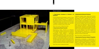 53
D e p a r t a m e n t e
1. Departamentul Introducere în Proiectare de
arhitectură
Primulanreprezintăoprimăetapăde,„ucenicie”,înceea
ce privește studiul spațiului și al formei, al mijloacelor
de expresie specifice împreună cu mijloacele de
reprezentare în proiectare. Elementele de bază are ale
gândirii arhitecturale, construirea unui set de analiză
și adaptare la problematica spațiului sunt deprinderi
importante în atingerea țintelor acestei etape.
https://www.uauim.ro/departamente/ip/
2. Departamentul Bazele Proiectării
Departamentul Bazele Proiectării de arhitectură,
parte integrantă a strategiei de acumulare și ordonare
a informației specifice proiectării de arhitectură,
promovează și susține studenții în aprofundarea
cunoștințelor pe parcursul anilor 2 și 3 de studiu.
Programa abordează teme diverse vizând sinteza între
formă, spațiu, și elementele definitorii lor, pe de o parte,
utilizarea și funcționalitatea clădirii pe de altă parte.
Abordarea poate aduce în atenție clădiri simple, reduse
ca volum, astfel încât studentul să conștientizeze și să
înceapă să controleze aspectele și problemele pe care
proiectul de arhitectură le ridică în relație cu contextul.
https://www.uauim.ro/departamente/bp/
3. Departamentul Sinteza de Proiectare
Problemele complexe urbane, relația dintre contextul
existent și noile intervenții de arhitectură, reprezintă
preocuparea comună a atelierelor din anii 4 și 5.
Vechiul obicei de a aborda proiectarea bazată pe
funcțiunea clădirii a fost abandonat; cu toate acestea
există o înclinație tacită spre studierea mai multor tipuri
de construcții complexe. Acest lucru este legat de un
subiect pe cât de important pe atât de determinant
pentru expresia de arhitectură - impactul tehnologic.
Sinteza cercetării, ordonarea și structurarea informației
legată de proiect, simularea practicii reale de proiectare,
cerută în mod repetat de către studenți, se realizează
prin proiecte complexe în care sunt implicate mai
multe departamente. Proiectele de o zi, aşa-numita
„schiță de schiță”, încearcă să simuleze circumstanțele
specifice din practica arhitecturală.
https://www.uauim.ro/departamente/sp/
4. Departamentul Proiectare Urbană și Peisagistică
Departamentul coordonează și implementează în
cadrul Universității activitatea didactică de cercetare și
proiectare în domeniul urbanismului și a operațiunilor
urbane la nivelul unităților administrative, precum și
în domeniul peisajului natural, antropic și cultural,
la nivel local, mezzo- și macro-teritorial. Activitatea
 