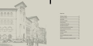 11
Prestigiu și imagine 				 13
Obiectivele studiilor				 18
Specificități					 19
Admiterea la UAUIM				 21
Probe admitere					 23
Facultatea de Arhitectură			 27
Facultatea de Urbanism				 35
Facultatea de Arhitectură de Interior		 45
Studii universitare de doctorat			 51
Departamente					 53
Facilități în UAUIM				 57
Cercetare					 63
Burse și mobilități pentru studenţi		 67
Alumni						 71
Păreri ale absolvenților și studenților UAUIM	 80
C u p r i n s
 