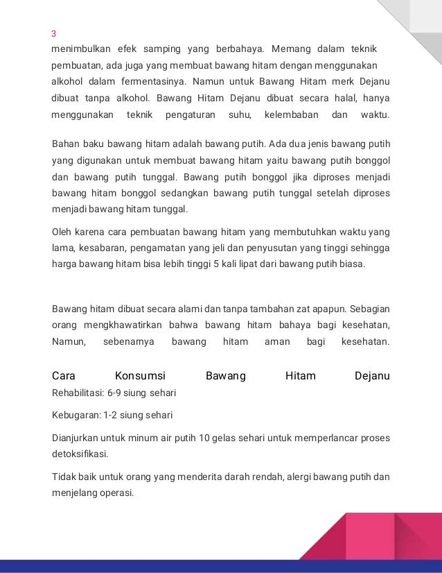 Brosur Bawang Hitam Dejanu