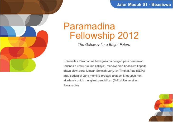 Brosur Beasiswa S1 Paramadina