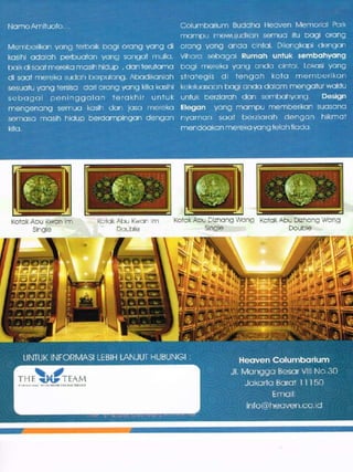 Brosur heaven memorial park