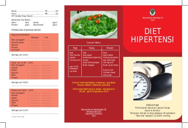 Contoh Menu Diet Penderita Hipertensi - todayvitaminv3 