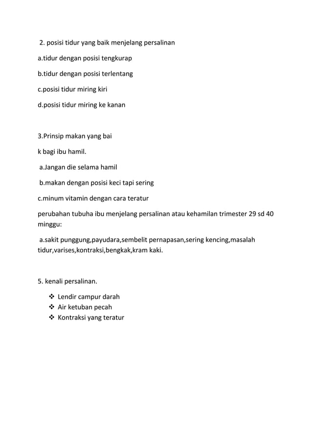 Brosur Persiapan Persalinan Tugas Askeb DOCX Brosur persiapan persalinan tugas askeb docx