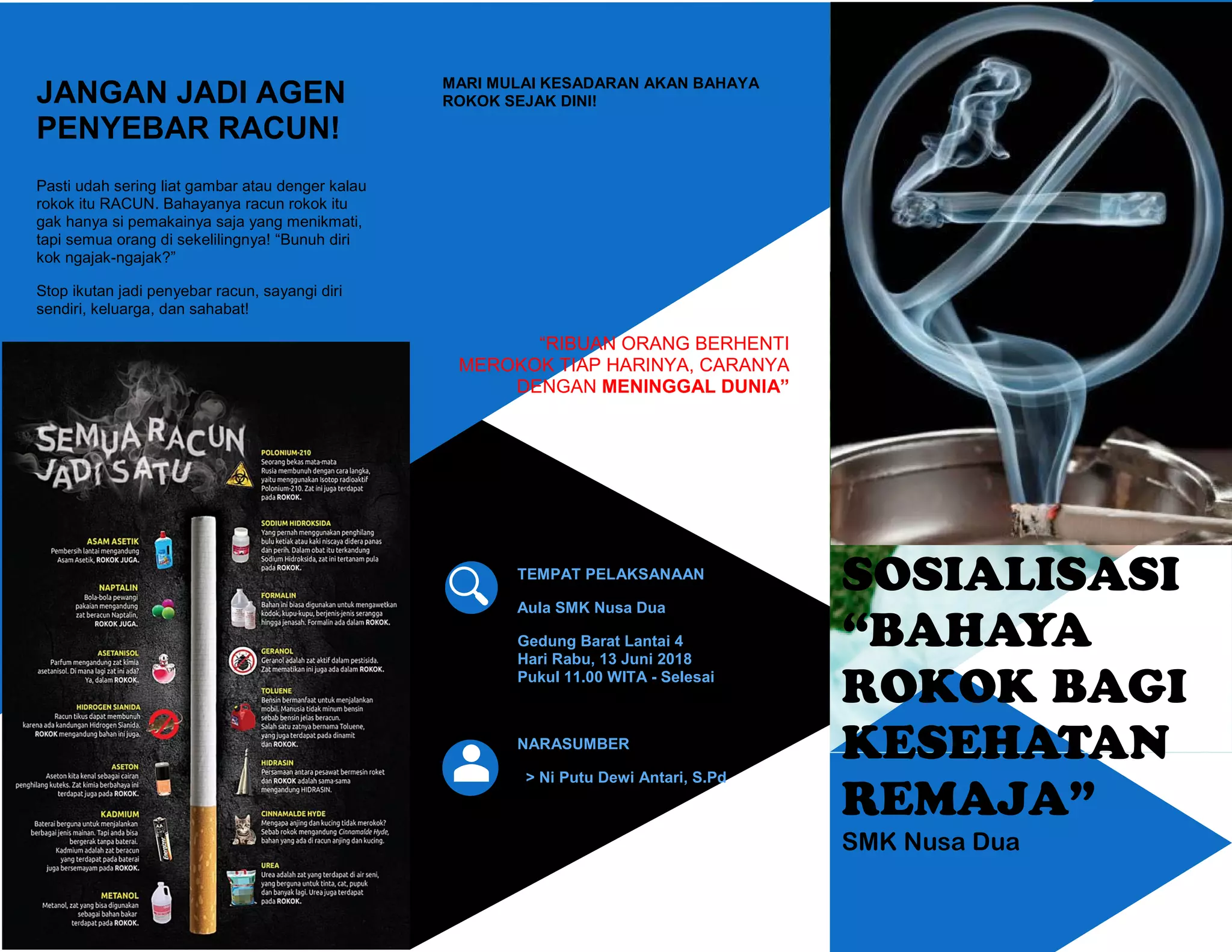 Brosur sosialisasi rokok | PDF