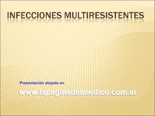 Brote Hospitalario de Infecciones Multirresistentes