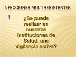 Brote Hospitalario de Infecciones Multirresistentes