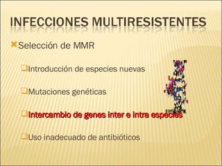 Dr. Carlos R.
                        Cengarle

Selección de MMR

  Introducción de especies nuevas

  Mutaciones genét...