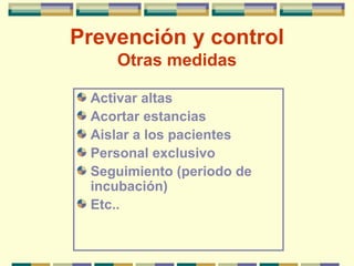 Brote nosocomial varicela