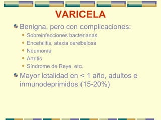 Brote nosocomial varicela