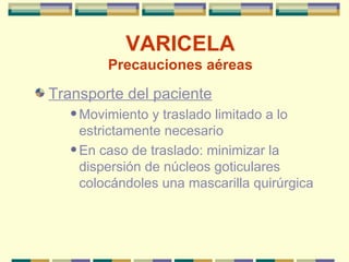 Brote nosocomial varicela