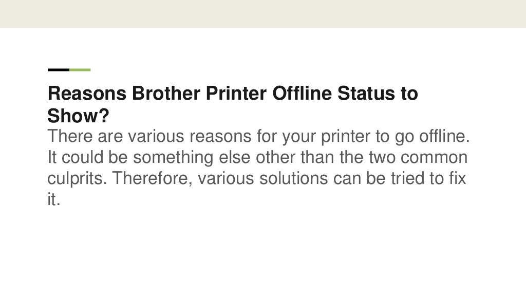 Brother Printer Status Offline on windows 10 Printer Customer Service