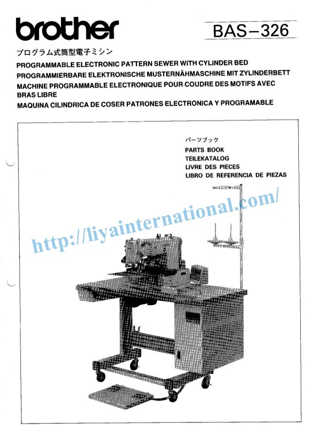 Brother bas 326 programmable sewing machine book spare