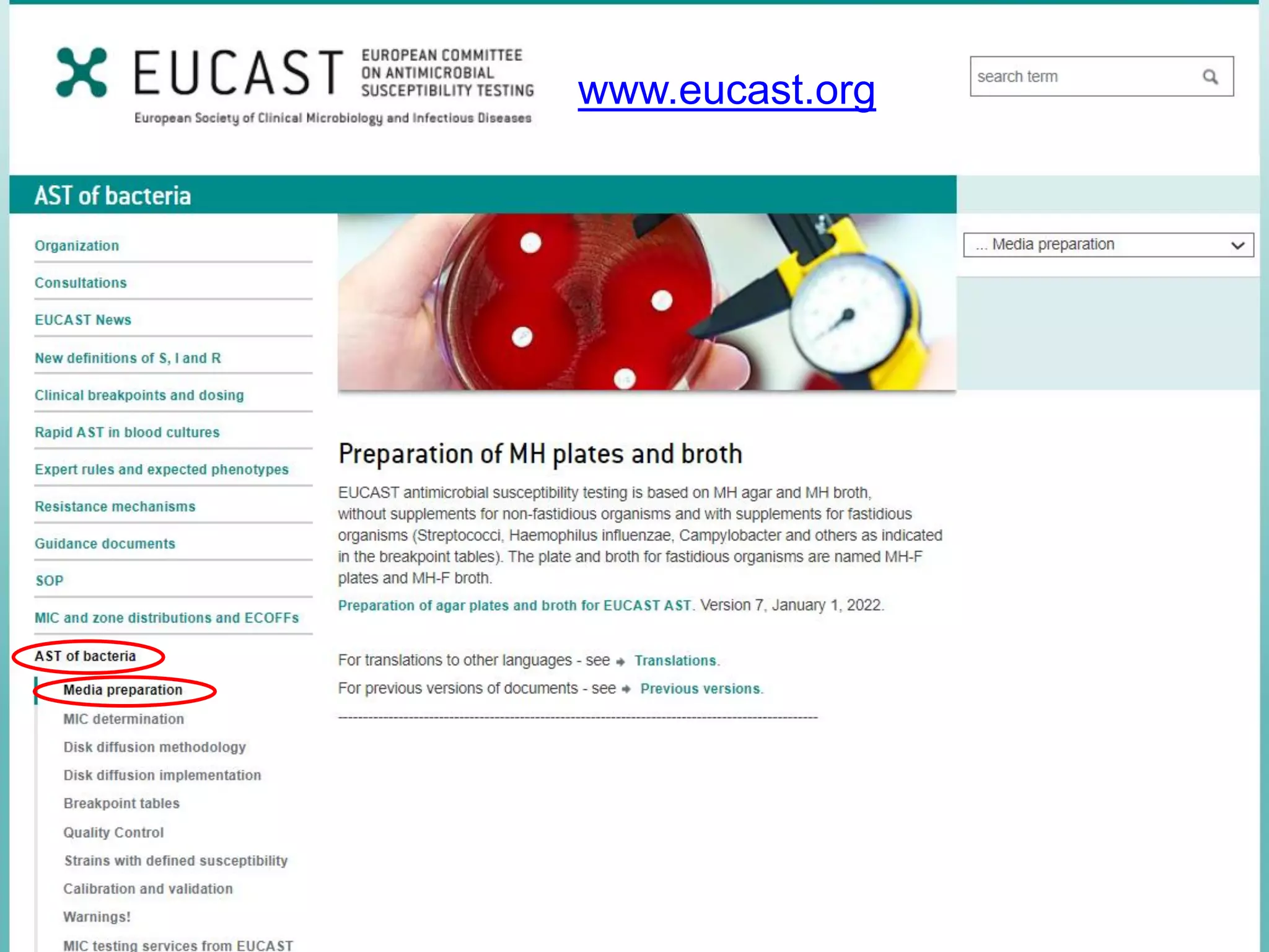 www.eucast.org
 
