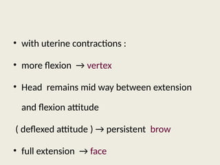 Deflexed Comprehensive Overview of Brow and Face Presentations in Labor | PPTX