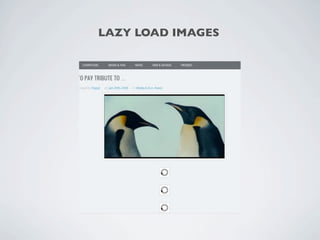 LAZY LOAD IMAGES
 