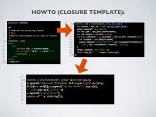 HOWTO (CLOSURE TEMPLATE):
 