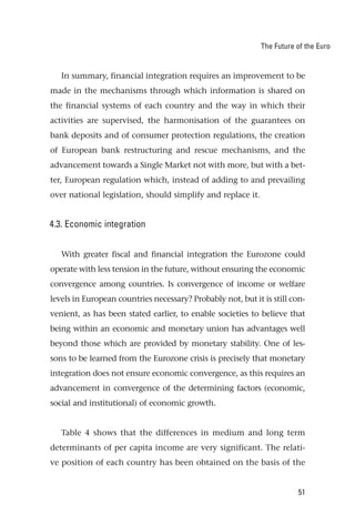 The Future of the Euro


   In summary, financial integration requires an improvement to be
made in the mechanisms through...