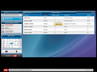 Multi-Touch Video Wall User Experience   5/26/2011   22
 