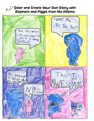 Mrs. Brown's Class Elephant and Piggy Comics Group 2