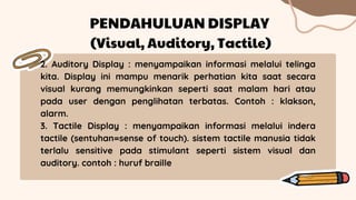 ergonomi display dan kontrol | PPTX