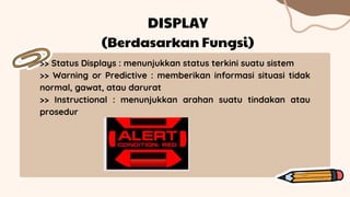 ergonomi display dan kontrol | PPTX