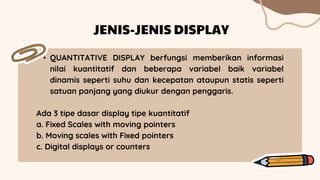 ergonomi display dan kontrol | PPTX