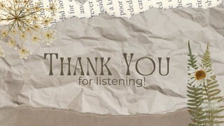Thank You
for listening!
 