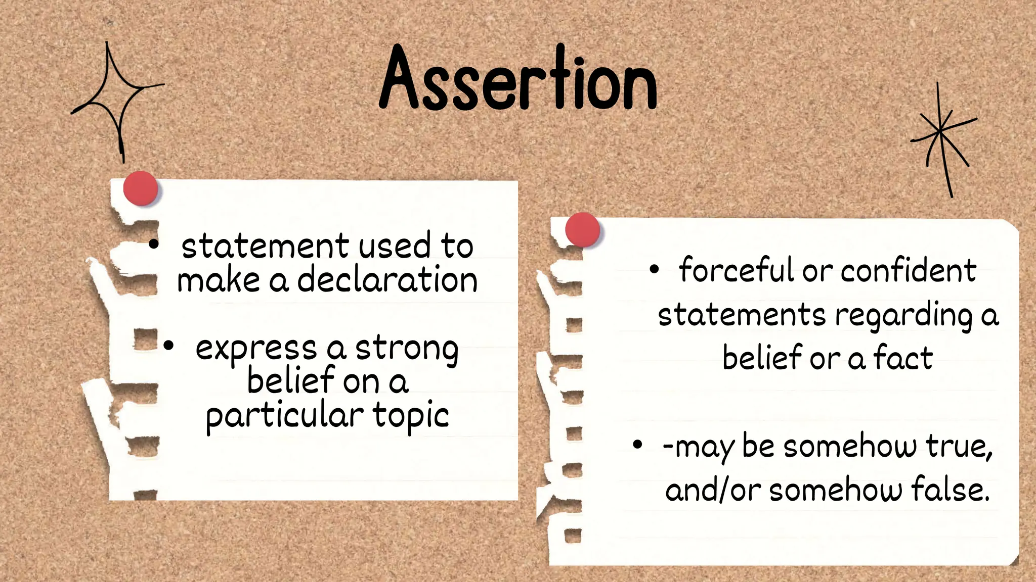 Opinion and Assertion Powerpoint Presentation | PPTX