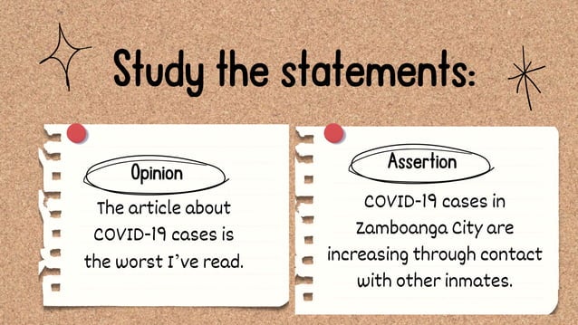 Opinion and Assertion Powerpoint Presentation | PPTX