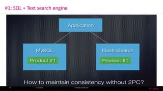 #1: SQL + Text search engine
6/13/2016 T-MobileConfidential10
 