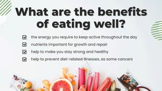 Follow a Healthy Balanced Diet presentation | PDF